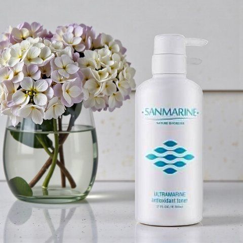 Антиоксидантний тонік для обличчя 500 мл Sanmarine Ultramarine Antioxidant Toner 34521 фото