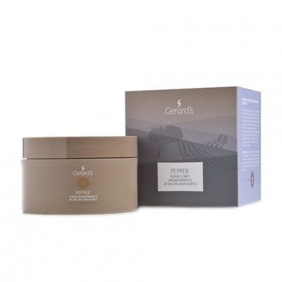 Gerard's Pepper Aroma Scrub - АРОМАТЕРАПЕВТИЧНИЙ СОЛЬОВИЙ СКРАБ З ОЛІЄЮ ТІАРЕ, ЛАВАНДИ І СОЛОДКОГО АПЕЛЬСИНУ 13551 фото